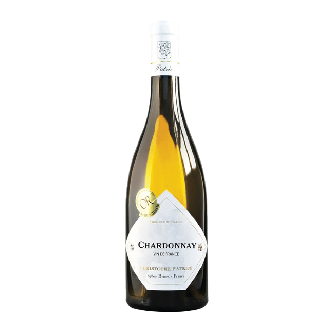 Christophe Patrice Vin de France Chardonnay 2021 white wine.