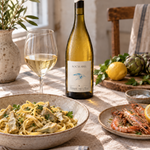 Terre de l’Élu Roc’h Avel 2025 with artichoke tagliatelle and prawns