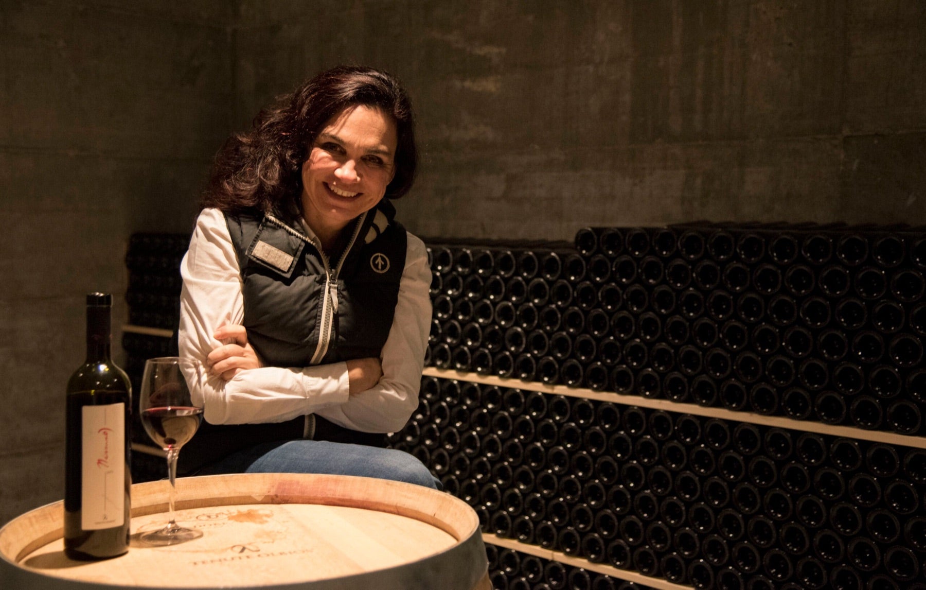Daniela Pinna, owner and winemaker at Tenute Olbios in Sardinia